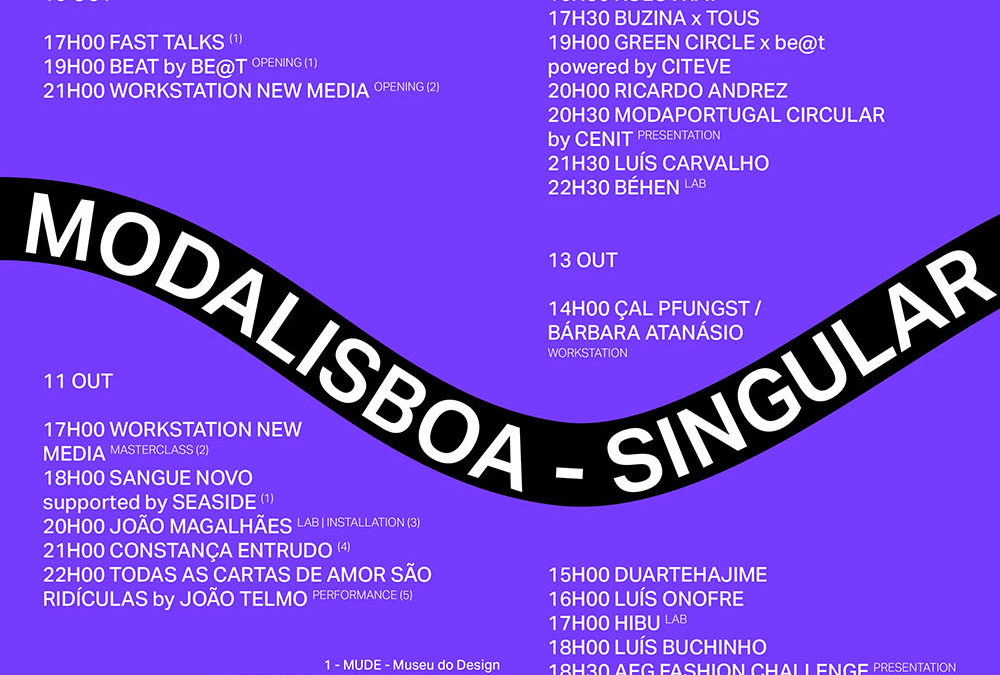 MODALISBOA SINGULAR | SCHEDULE